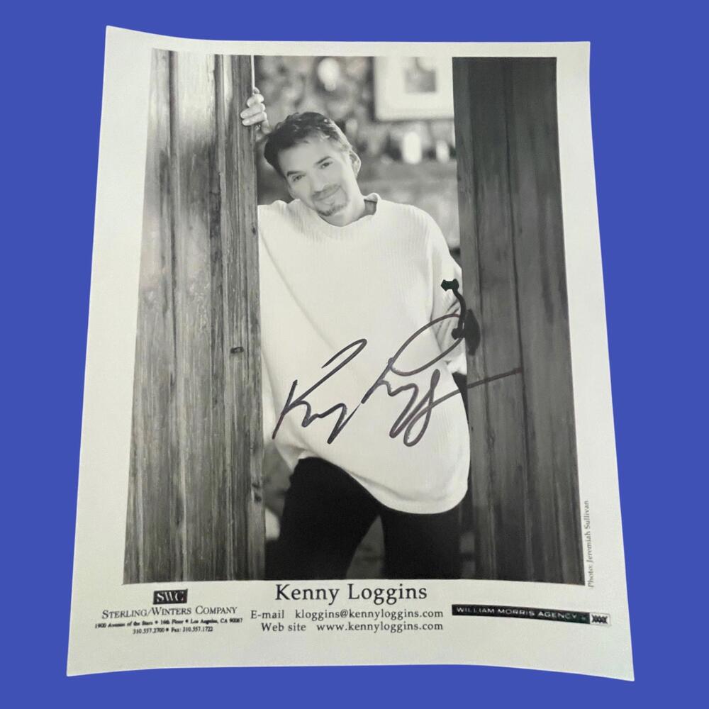 Kenny Loggins Autographed 8x10 B&W Photo Signed Music Memorabilia‎ COA